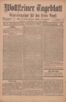 Wollsteiner Tageblatt: Generalanzeiger f&uuml;r den Kreis Bomst: mit der Gratis-Beilage: "Bl&auml;tter und Bl&uuml;ten" 1912.02.01 Nr26