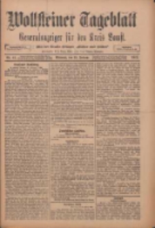 Wollsteiner Tageblatt: Generalanzeiger f&uuml;r den Kreis Bomst: mit der Gratis-Beilage: "Bl&auml;tter und Bl&uuml;ten" 1912.02.21 Nr43