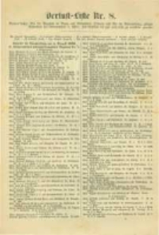 Militair-Wochenblatt Verlust Liste. 1870 Nr.8