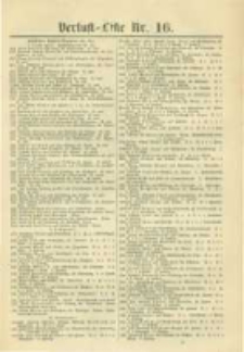 Militair-Wochenblatt Verlust Liste. 1870 Nr.16