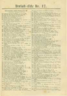 Militair-Wochenblatt Verlust Liste. 1870 Nr.17