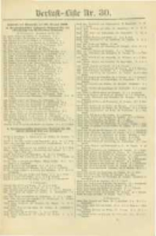 Militair-Wochenblatt Verlust Liste. 1870 Nr.30