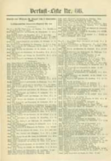 Militair-Wochenblatt Verlust Liste. 1870 Nr.66