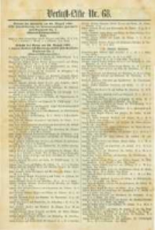 Militair-Wochenblatt Verlust Liste. 1870 Nr.68