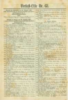 Militair-Wochenblatt Verlust Liste. 1870 Nr.68