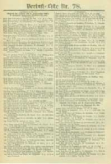 Militair-Wochenblatt Verlust Liste. 1870 Nr.78