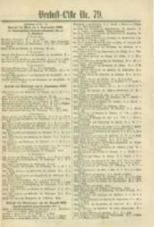 Militair-Wochenblatt Verlust Liste. 1870 Nr.79