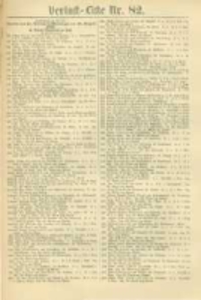 Militair-Wochenblatt Verlust Liste. 1870 Nr.82