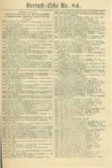 Militair-Wochenblatt Verlust Liste. 1870 Nr.84