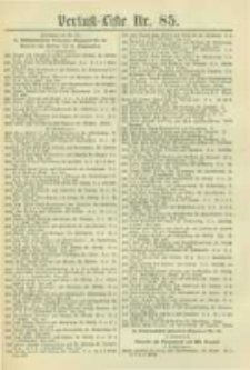 Militair-Wochenblatt Verlust Liste. 1870 Nr.85