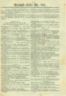 Militair-Wochenblatt Verlust Liste. 1870 Nr.88