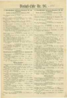 Militair-Wochenblatt Verlust Liste. 1870 Nr.96