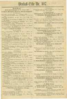 Militair-Wochenblatt Verlust Liste. 1870 Nr.107