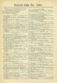 Militair-Wochenblatt Verlust Liste. 1870 Nr.108