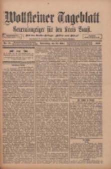 Wollsteiner Tageblatt: Generalanzeiger f&uuml;r den Kreis Bomst: mit der Gratis-Beilage: "Bl&auml;tter und Bl&uuml;ten" 1912.03.29 Nr74