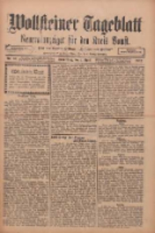 Wollsteiner Tageblatt: Generalanzeiger für den Kreis Bomst: mit der Gratis-Beilage: "Blätter und Blüten" 1912.04.04 Nr80