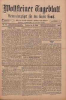Wollsteiner Tageblatt: Generalanzeiger f&uuml;r den Kreis Bomst: mit der Gratis-Beilage: "Bl&auml;tter und Bl&uuml;ten" 1912.04.16 Nr88
