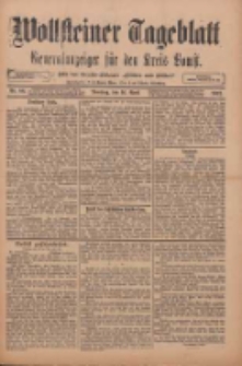 Wollsteiner Tageblatt: Generalanzeiger für den Kreis Bomst: mit der Gratis-Beilage: "Blätter und Blüten" 1912.04.16 Nr88