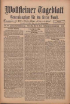 Wollsteiner Tageblatt: Generalanzeiger f&uuml;r den Kreis Bomst: mit der Gratis-Beilage: "Bl&auml;tter und Bl&uuml;ten" 1912.04.17 Nr90