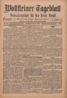 Wollsteiner Tageblatt: Generalanzeiger f&uuml;r den Kreis Bomst: mit der Gratis-Beilage: "Bl&auml;tter und Bl&uuml;ten" 1912.04.20 Nr92