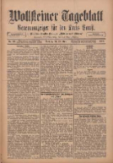 Wollsteiner Tageblatt: Generalanzeiger f&uuml;r den Kreis Bomst: mit der Gratis-Beilage: "Bl&auml;tter und Bl&uuml;ten" 1912.04.28 Nr99