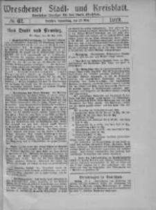 Wreschener Stadt und Kreisblatt: amtlicher Anzeiger für den Kreis Wreschen 1919.05.29 Nr62