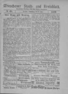 Wreschener Stadt und Kreisblatt: amtlicher Anzeiger für den Kreis Wreschen 1919.06.12 Nr68