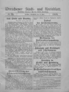 Wreschener Stadt und Kreisblatt: amtlicher Anzeiger f&uuml;r den Kreis Wreschen 1919.06.28 Nr75