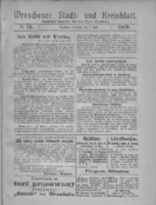 Wreschener Stadt und Kreisblatt: amtlicher Anzeiger f&uuml;r den Kreis Wreschen 1919.07.01 Nr76