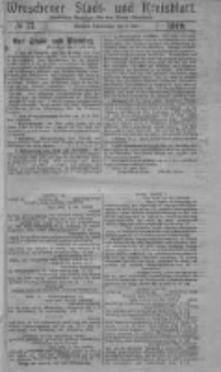 Wreschener Stadt und Kreisblatt: amtlicher Anzeiger für den Kreis Wreschen 1919.07.03 Nr77