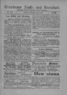 Wreschener Stadt und Kreisblatt: amtlicher Anzeiger für den Kreis Wreschen 1919.07.12 Nr81