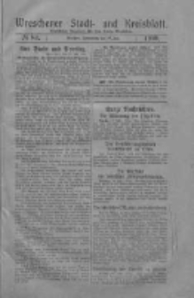 Wreschener Stadt und Kreisblatt: amtlicher Anzeiger für den Kreis Wreschen 1919.07.19 Nr84