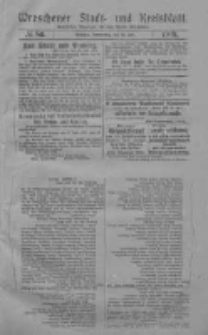 Wreschener Stadt und Kreisblatt: amtlicher Anzeiger f&uuml;r den Kreis Wreschen 1919.07.24 Nr86