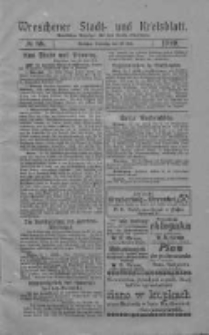 Wreschener Stadt und Kreisblatt: amtlicher Anzeiger für den Kreis Wreschen 1919.07.29 Nr88