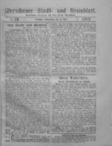 Wreschener Stadt und Kreisblatt: amtlicher Anzeiger f&uuml;r den Kreis Wreschen 1919.05.22 Nr59