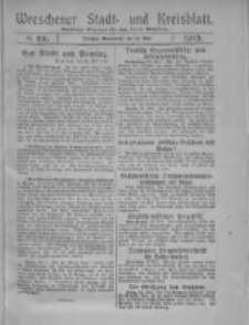 Wreschener Stadt und Kreisblatt: amtlicher Anzeiger für den Kreis Wreschen 1919.05.24 Nr60