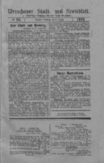 Wreschener Stadt und Kreisblatt: amtlicher Anzeiger f&uuml;r den Kreis Wreschen 1919.08.12 Nr94