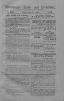 Wreschener Stadt und Kreisblatt: amtlicher Anzeiger für den Kreis Wreschen 1919.08.26 Nr100