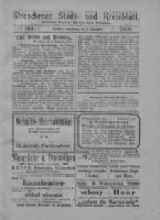 Wreschener Stadt und Kreisblatt: amtlicher Anzeiger f&uuml;r den Kreis Wreschen 1919.09.04 Nr104