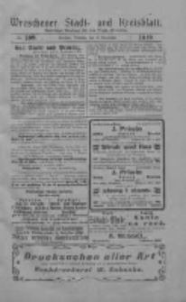 Wreschener Stadt und Kreisblatt: amtlicher Anzeiger für den Kreis Wreschen 1919.09.16 Nr109