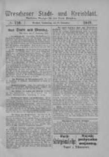 Wreschener Stadt und Kreisblatt: amtlicher Anzeiger f&uuml;r den Kreis Wreschen 1919.09.18 Nr110