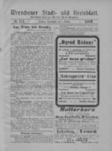 Wreschener Stadt und Kreisblatt: amtlicher Anzeiger für den Kreis Wreschen 1919.10.04 Nr117