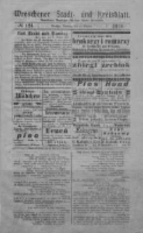 Wreschener Stadt und Kreisblatt: amtlicher Anzeiger f&uuml;r den Kreis Wreschen 1919.10.21 Nr124