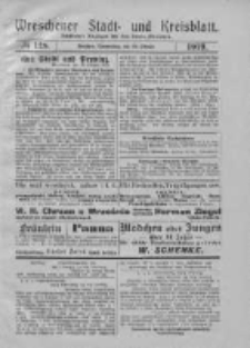 Wreschener Stadt und Kreisblatt: amtlicher Anzeiger f&uuml;r den Kreis Wreschen 1919.10.30 Nr128