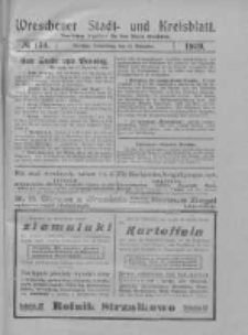 Wreschener Stadt und Kreisblatt: amtlicher Anzeiger f&uuml;r den Kreis Wreschen 1919.11.13 Nr134
