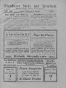 Wreschener Stadt und Kreisblatt: amtlicher Anzeiger f&uuml;r den Kreis Wreschen 1919.11.18 Nr136
