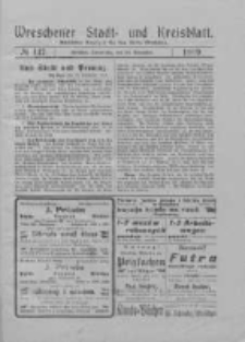 Wreschener Stadt und Kreisblatt: amtlicher Anzeiger für den Kreis Wreschen 1919.11.20 Nr137