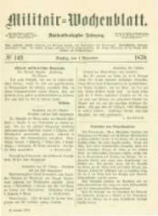 Militair-Wochenblatt. 1870.11.01 Jahrg.55 No.143