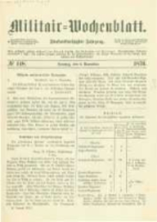 Militair-Wochenblatt. 1870.11.06 Jahrg.55 No.148