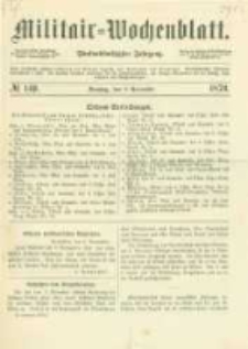 Militair-Wochenblatt. 1870.11.08 Jahrg.55 No.149